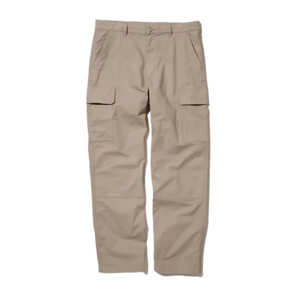 Celana kargo pria work utility merek Uniqlo