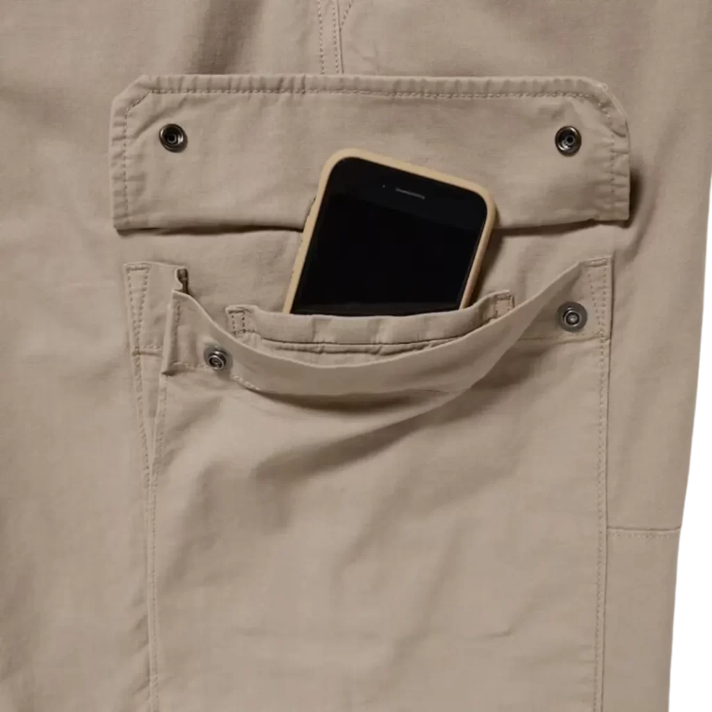 Fitur inner pocket pada kantong celana kargo pria