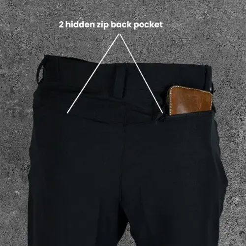 Celana gunung Bigarmour Torean ini memiliki 2 hidden back pocket