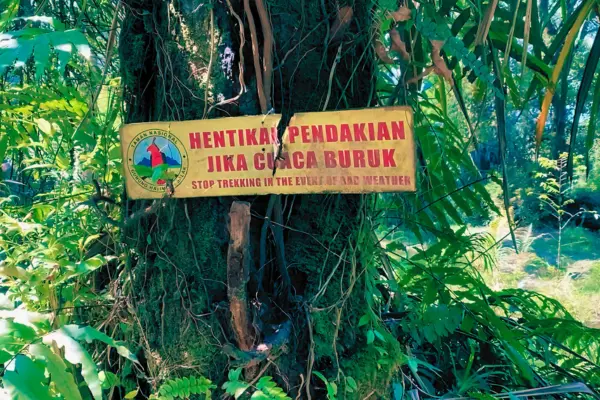 Hentikan pendakian jika cuaca buruk di wilayah Kawah Ratu Gunung Salak