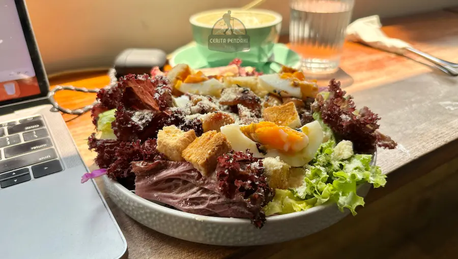 Salah satu menu makanan di Cafe Amul