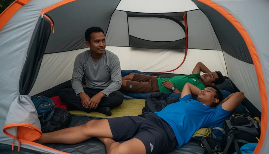 Pilih tenda sesuai kapasitas agar nyaman saat ditempati