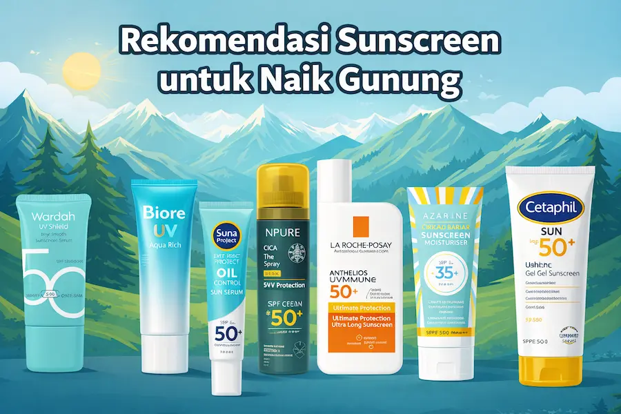 Rekomendasi sunscreen terbaik untuk aktivitas mendaki gunung